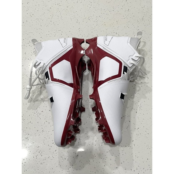 Nike Jordan Alpha Menace Oklahoma Football Cleats DH3367-104 Mens 14 Wide RARE main image 8